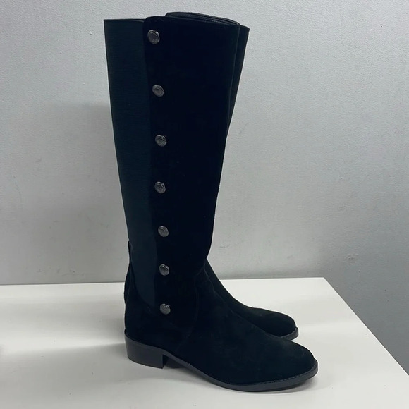 New Vince Camuto Black Vacilla Boots Suede Size 6.5 - Picture 4 of 10